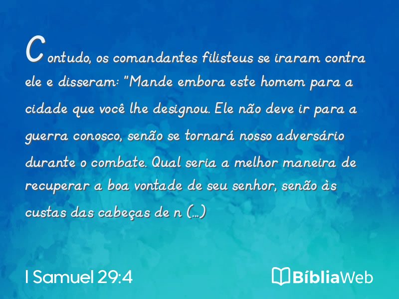 I Samuel 29:4 em imagem para compartilhar