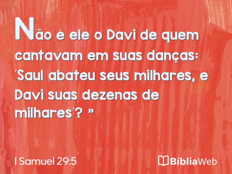 I Samuel 29:5 em imagem para compartilhar