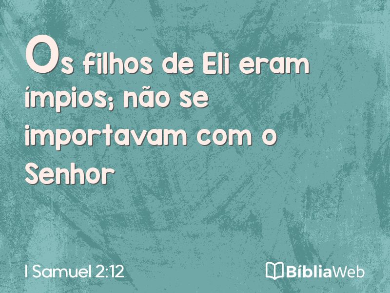 I Samuel 2:12 em imagem para compartilhar
