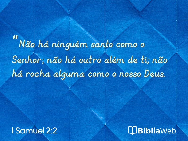 I Samuel 2:2 em imagem para compartilhar