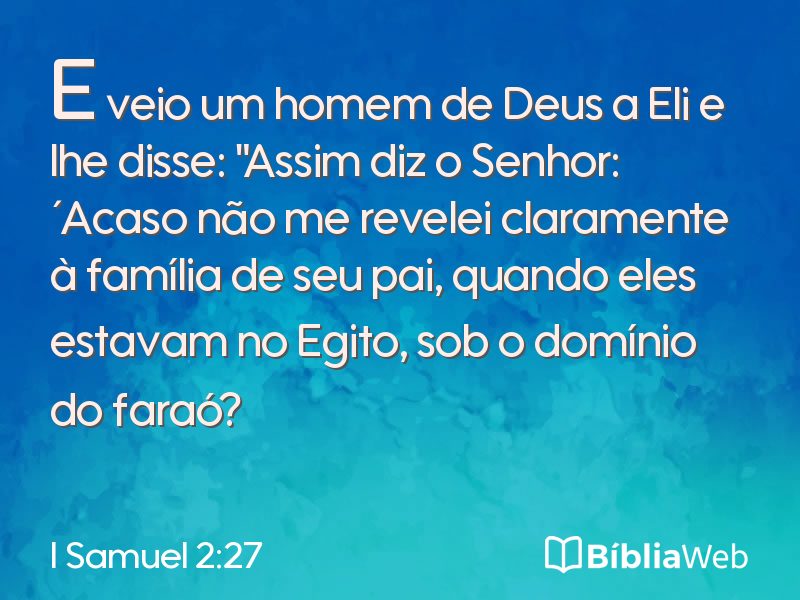 I Samuel 2:27 em imagem para compartilhar