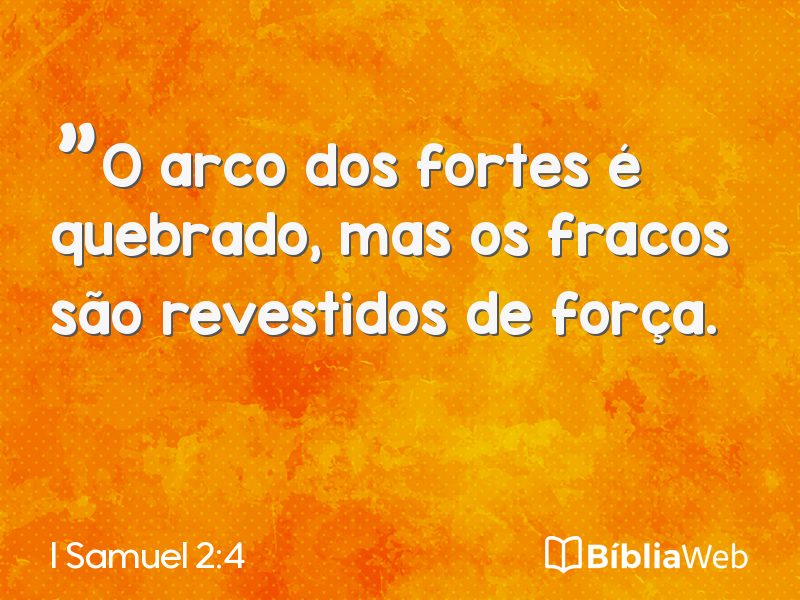 I Samuel 2:4 em imagem para compartilhar