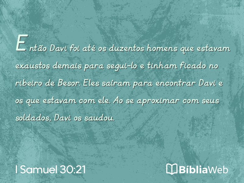 I Samuel 30:21 em imagem para compartilhar