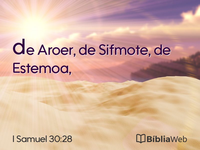 I Samuel 30:28 em imagem para compartilhar