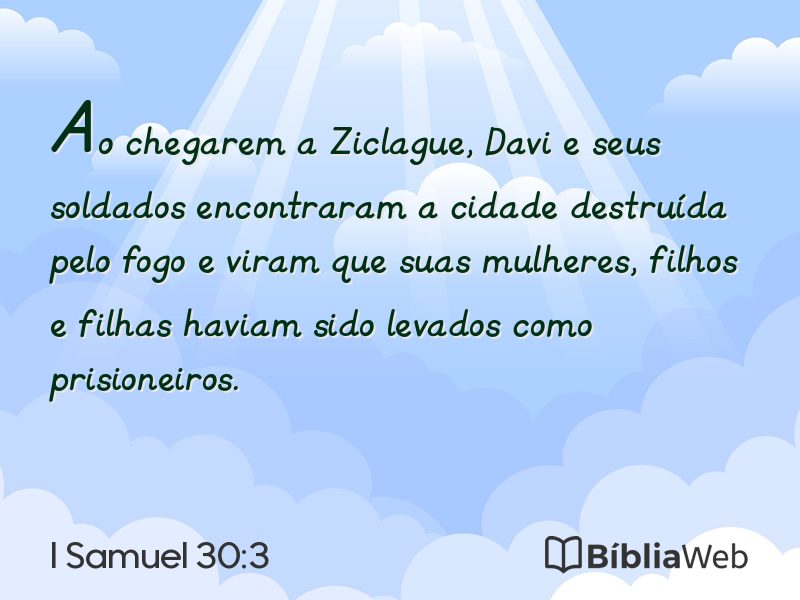 I Samuel 30:3 em imagem para compartilhar