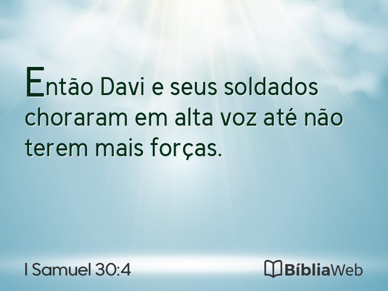 I Samuel 30:4 em imagem para compartilhar
