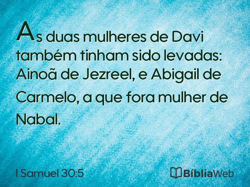 I Samuel 30:5 em imagem para compartilhar