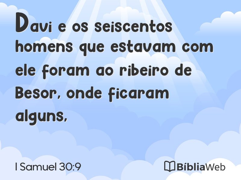I Samuel 30:9 em imagem para compartilhar