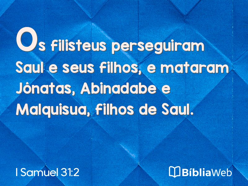 I Samuel 31:2 em imagem para compartilhar