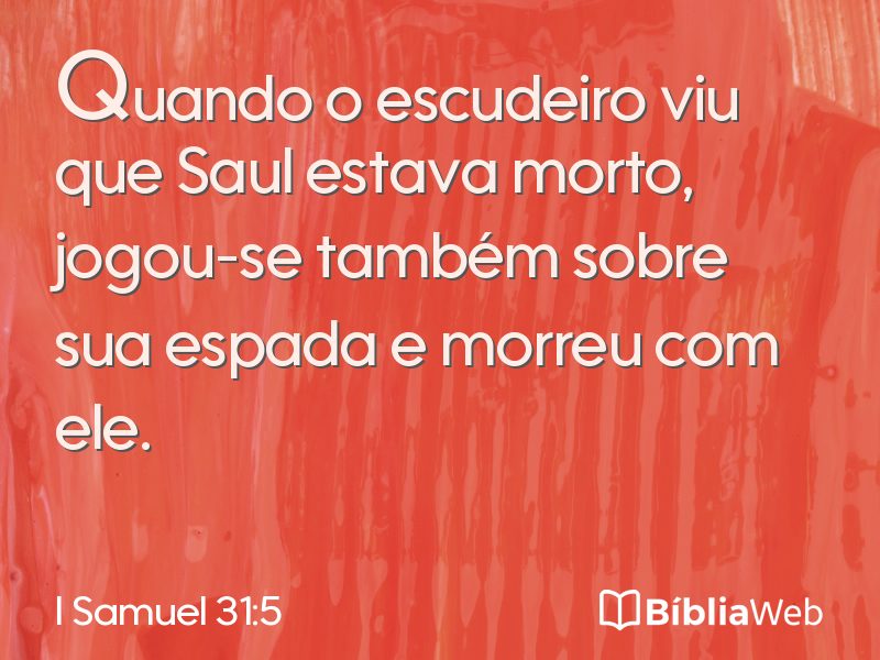I Samuel 31:5 em imagem para compartilhar