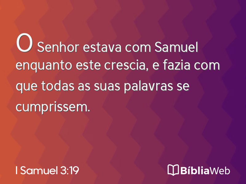 I Samuel 3:19 em imagem para compartilhar