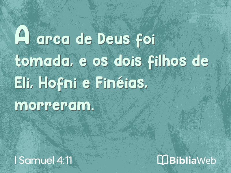 I Samuel 4:11 em imagem para compartilhar