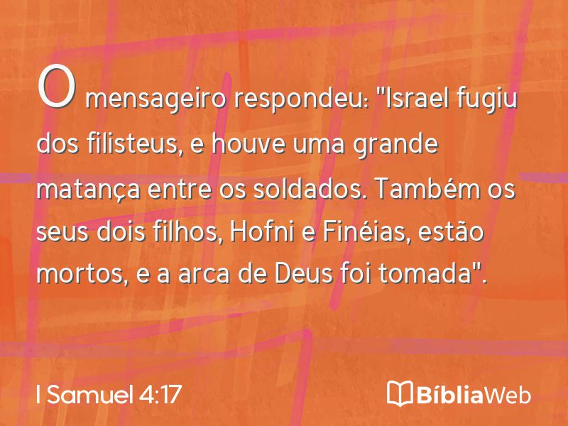 I Samuel 4:17 em imagem para compartilhar