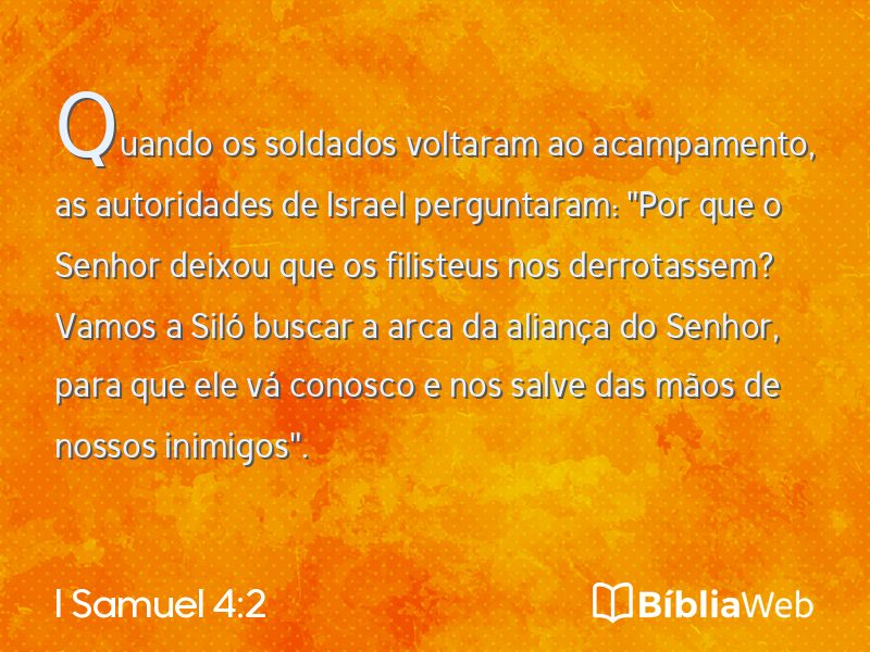 I Samuel 4:2 em imagem para compartilhar