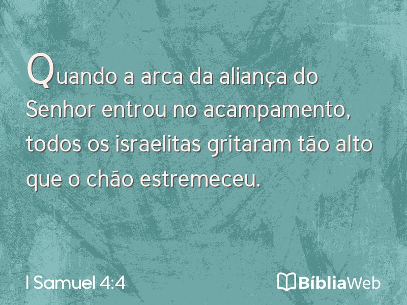 I Samuel 4:4 em imagem para compartilhar