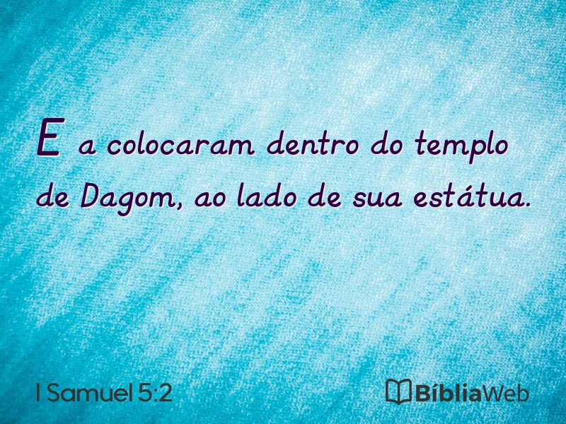 I Samuel 5:2 em imagem para compartilhar