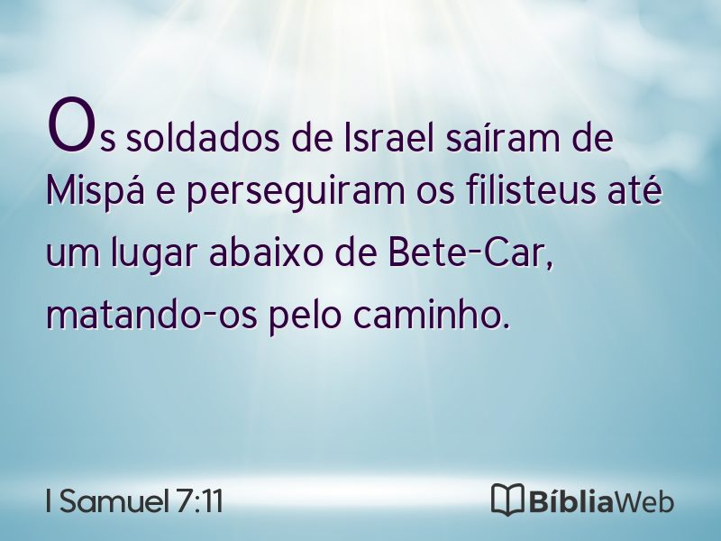 I Samuel 7:11 em imagem para compartilhar
