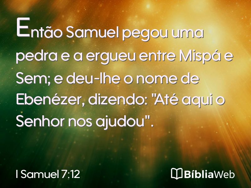 I Samuel 7:12 em imagem para compartilhar