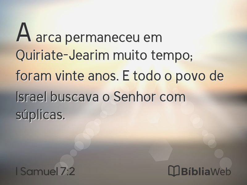 I Samuel 7:2 em imagem para compartilhar