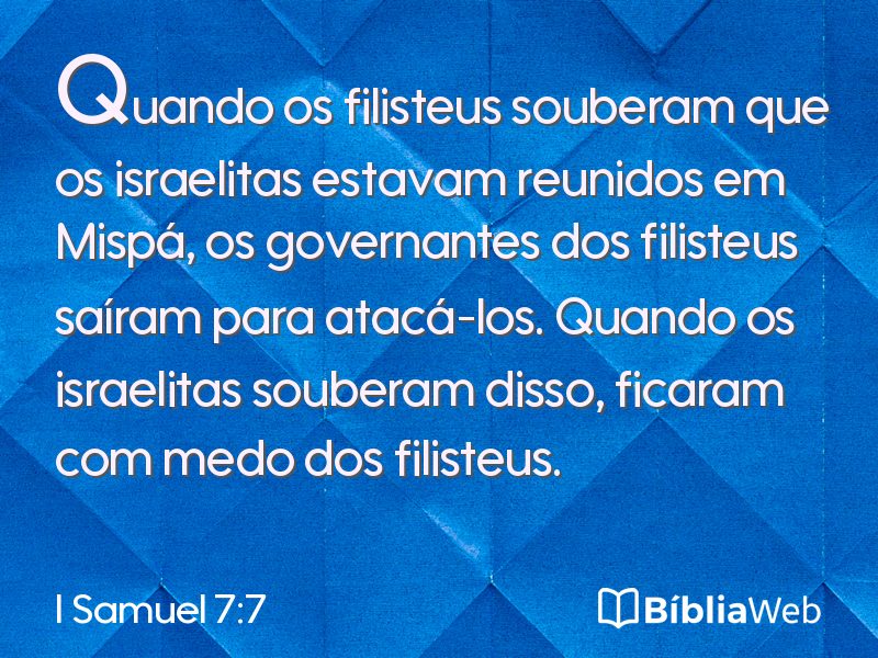 I Samuel 7:7 em imagem para compartilhar