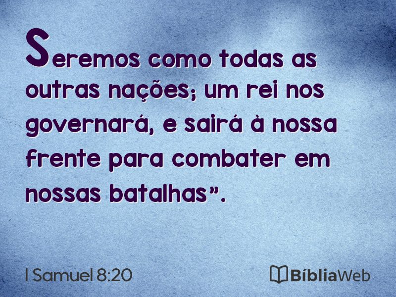 I Samuel 8:20 em imagem para compartilhar