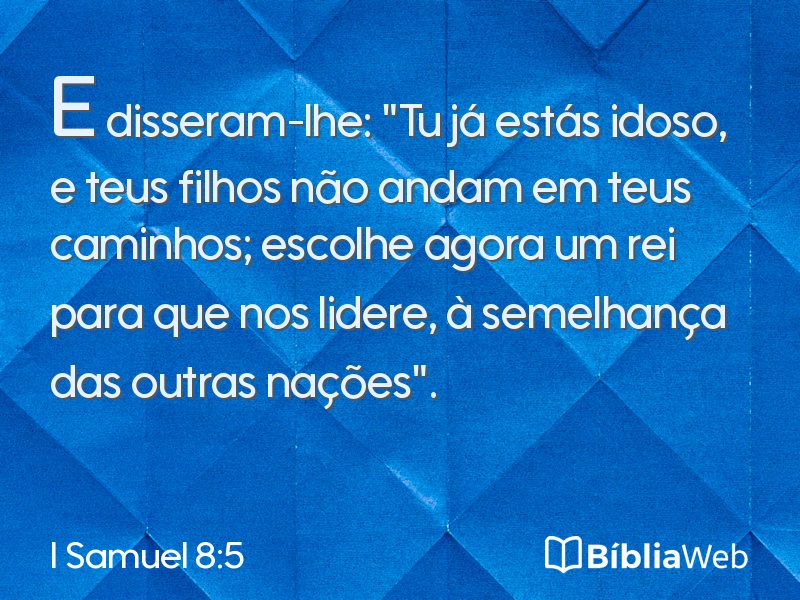 I Samuel 8:5 em imagem para compartilhar