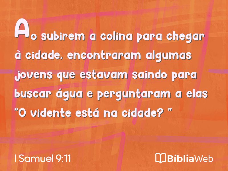 I Samuel 9:11 em imagem para compartilhar