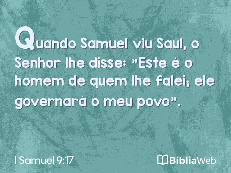 I Samuel 9:17 em imagem para compartilhar