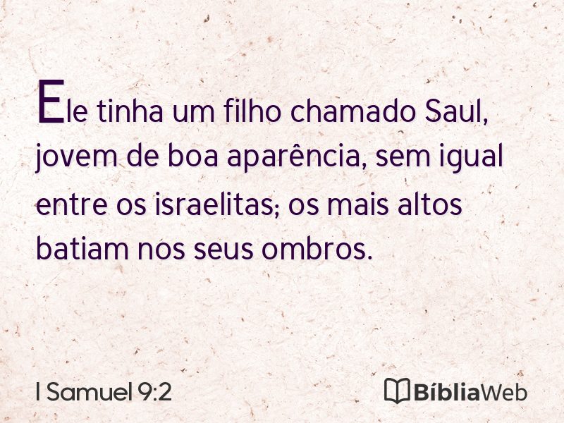 I Samuel 9:2 em imagem para compartilhar