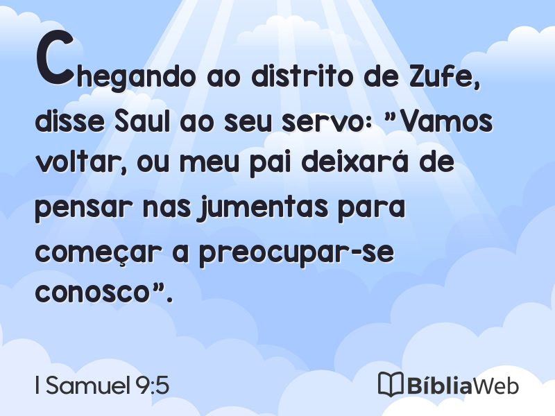 I Samuel 9:5 em imagem para compartilhar