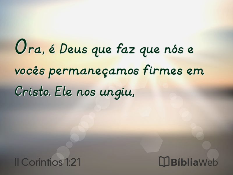 II Coríntios 1:21 em imagem para compartilhar