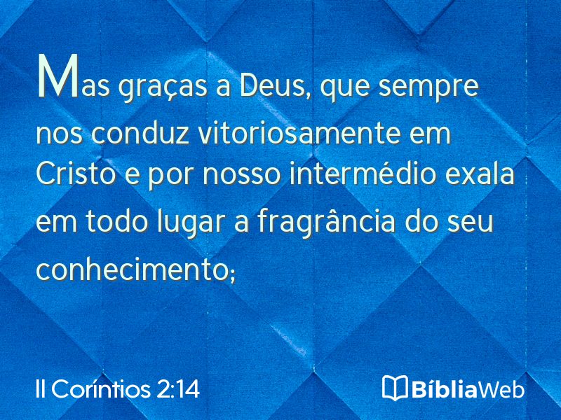 II Coríntios 2:14 em imagem para compartilhar