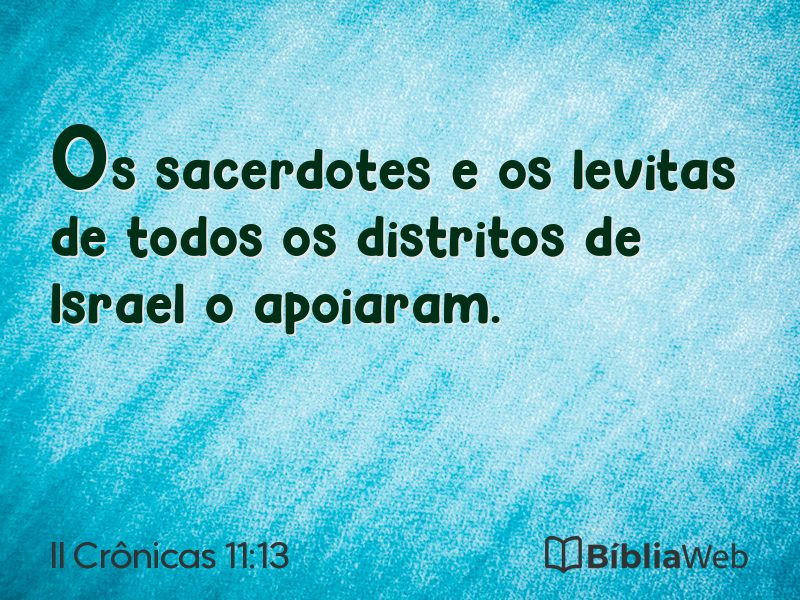 II Crônicas 11:13 em imagem para compartilhar