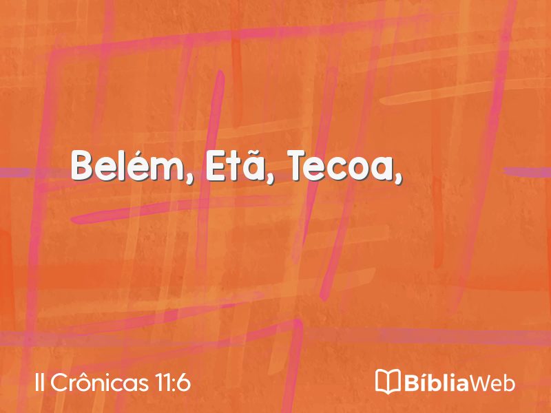 II Crônicas 11:6 em imagem para compartilhar