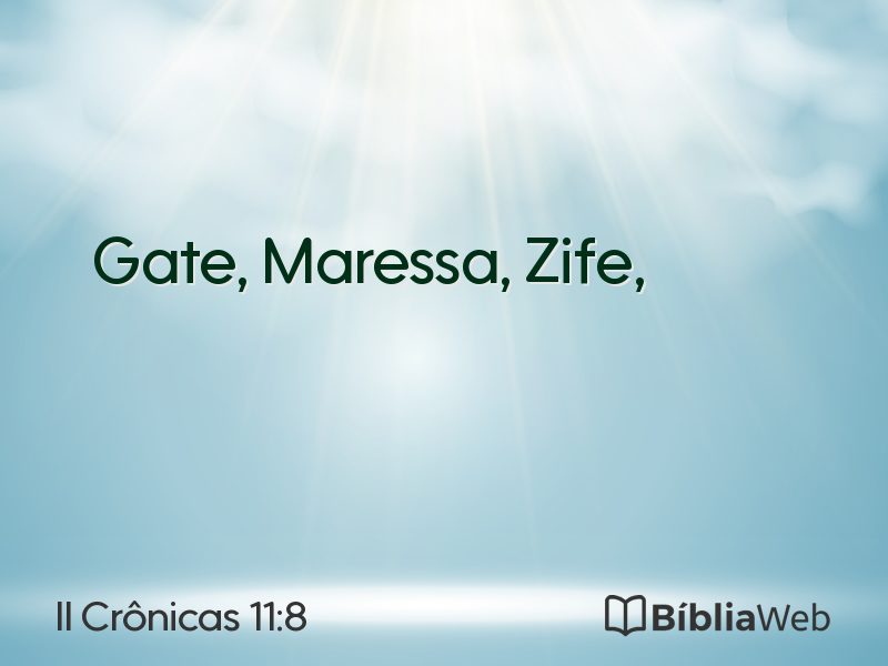 II Crônicas 11:8 em imagem para compartilhar