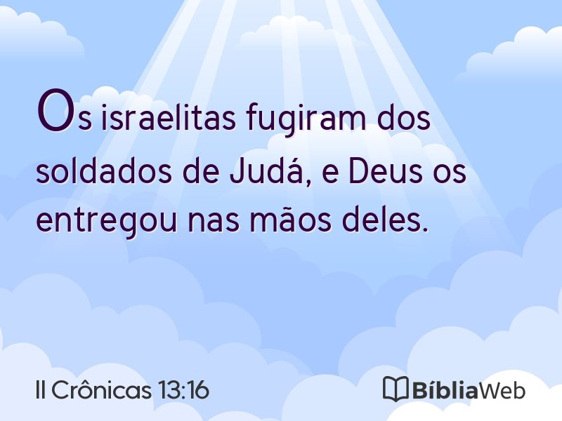 II Crônicas 13:16 em imagem para compartilhar