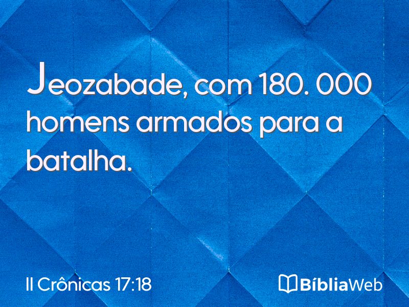II Crônicas 17:18 em imagem para compartilhar