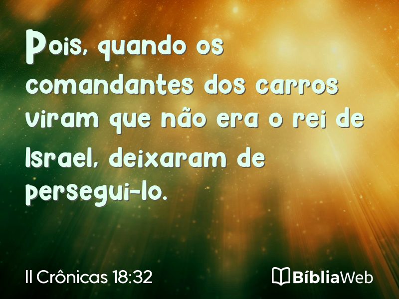 II Crônicas 18:32 em imagem para compartilhar