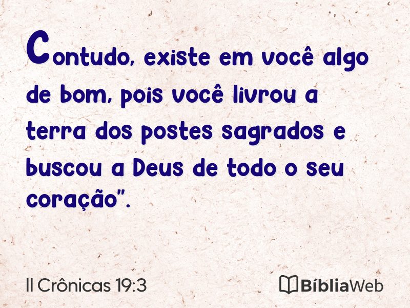II Crônicas 19:3 em imagem para compartilhar