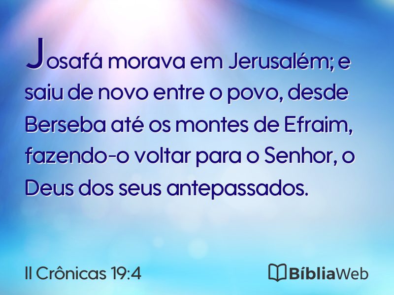 II Crônicas 19:4 em imagem para compartilhar