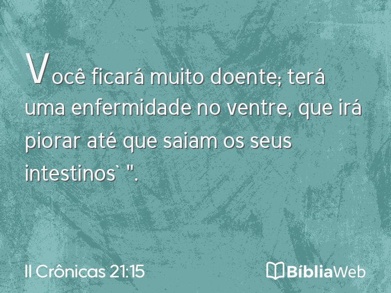 II Crônicas 21:15 em imagem para compartilhar