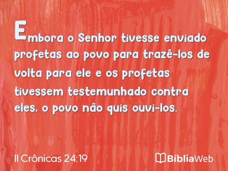 II Crônicas 24:19 em imagem para compartilhar