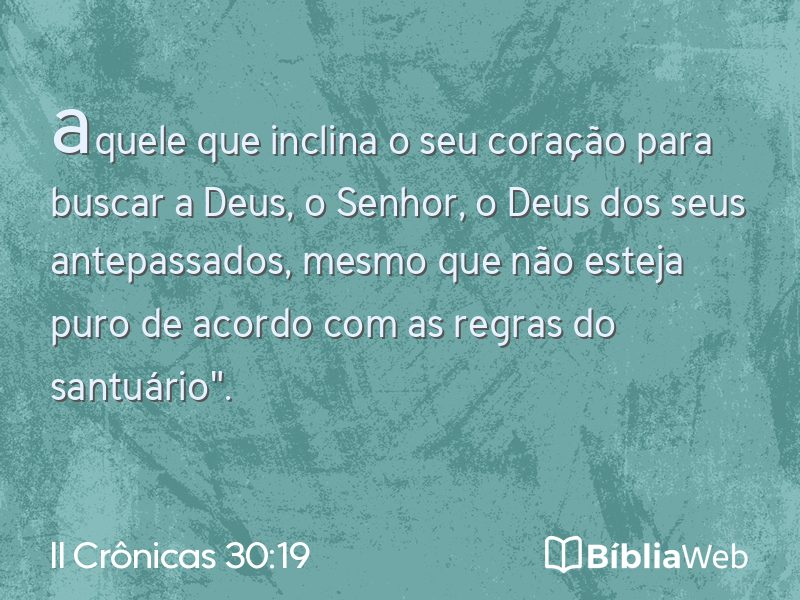 II Crônicas 30:19 em imagem para compartilhar