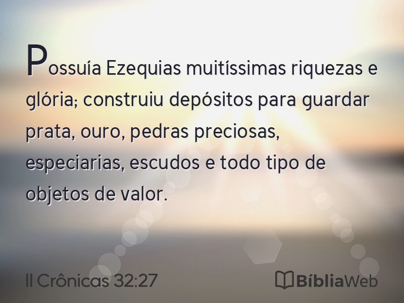 II Crônicas 32:27 em imagem para compartilhar