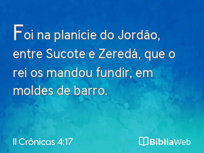 II Crônicas 4:17 em imagem para compartilhar