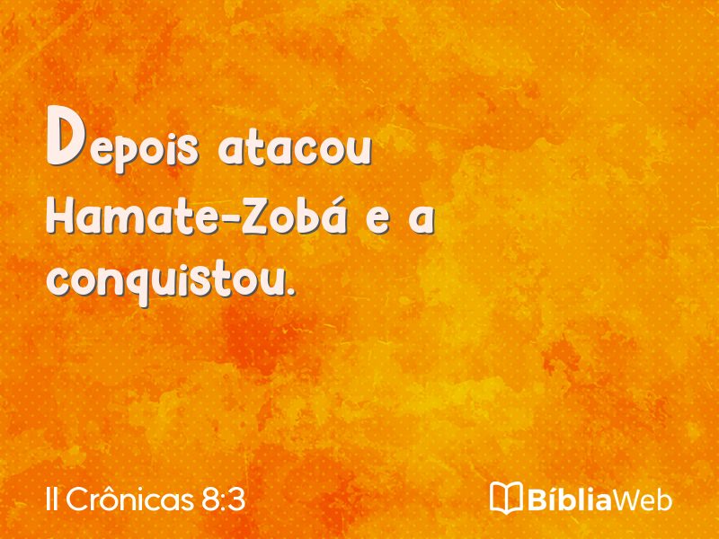 II Crônicas 8:3 em imagem para compartilhar