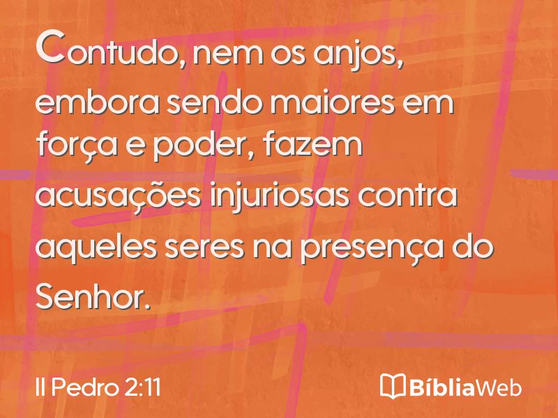 II Pedro 2:11 em imagem para compartilhar