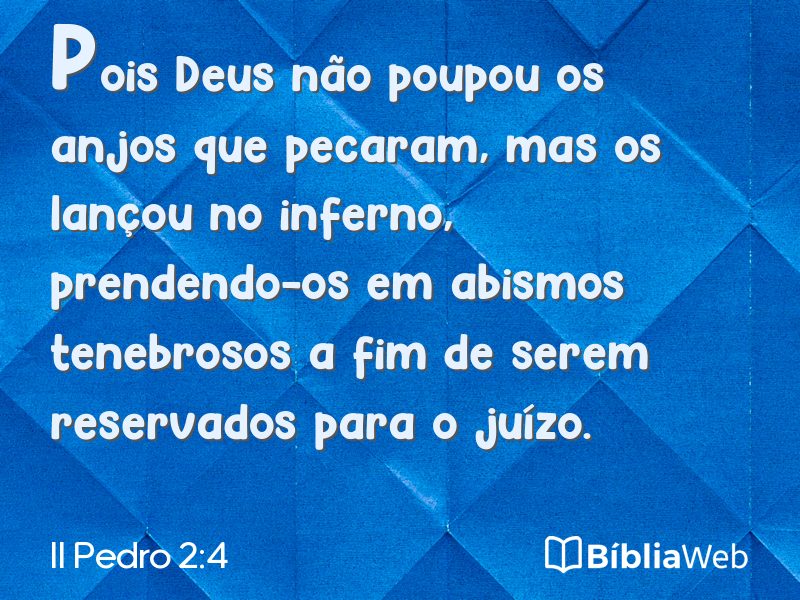 II Pedro 2:4 em imagem para compartilhar