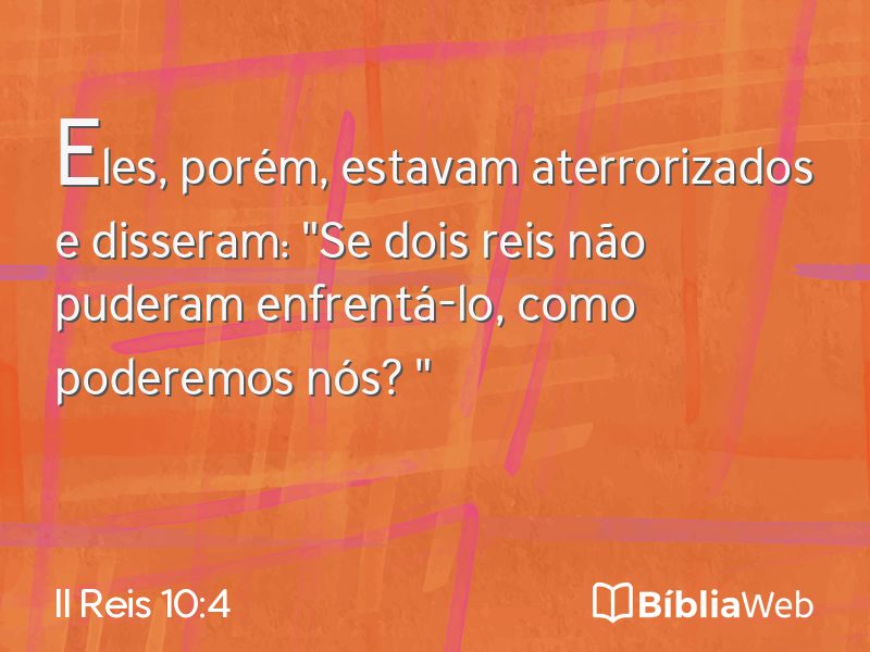 II Reis 10:4 em imagem para compartilhar