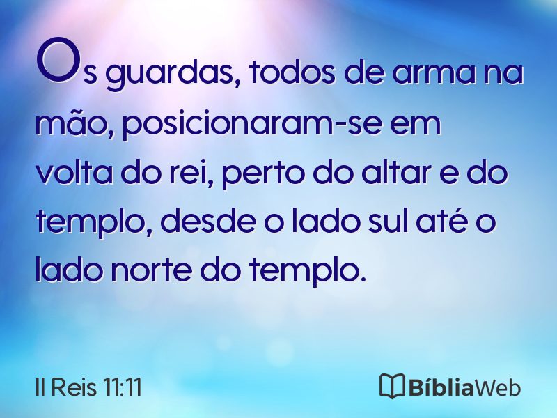 II Reis 11:11 em imagem para compartilhar